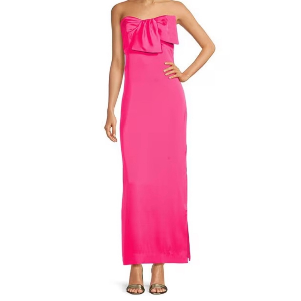 Lilly Pulitzer Carlynn Satin Maxi Bow Dress